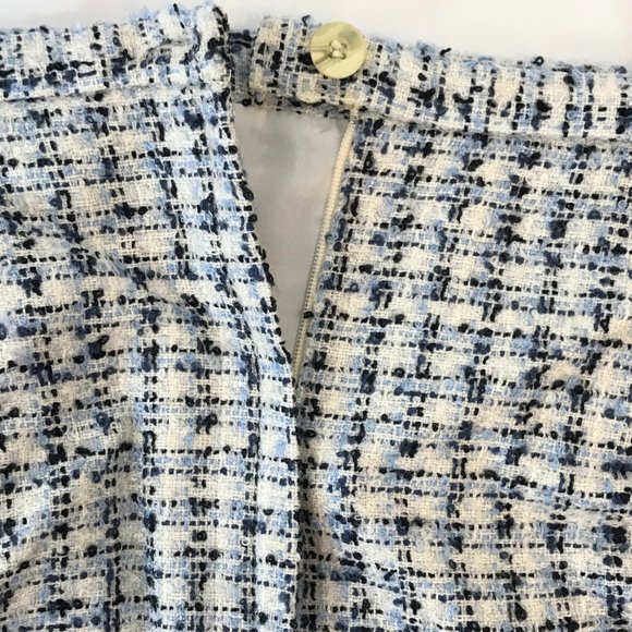 Karen Scott Fully Lined Tweed Skirt Size 16 Zipper and Button Closure - Picture 3 of 6